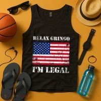 Relax Gringo Im Legal New Citizen Immigration Gift Tank Top thumb 4
