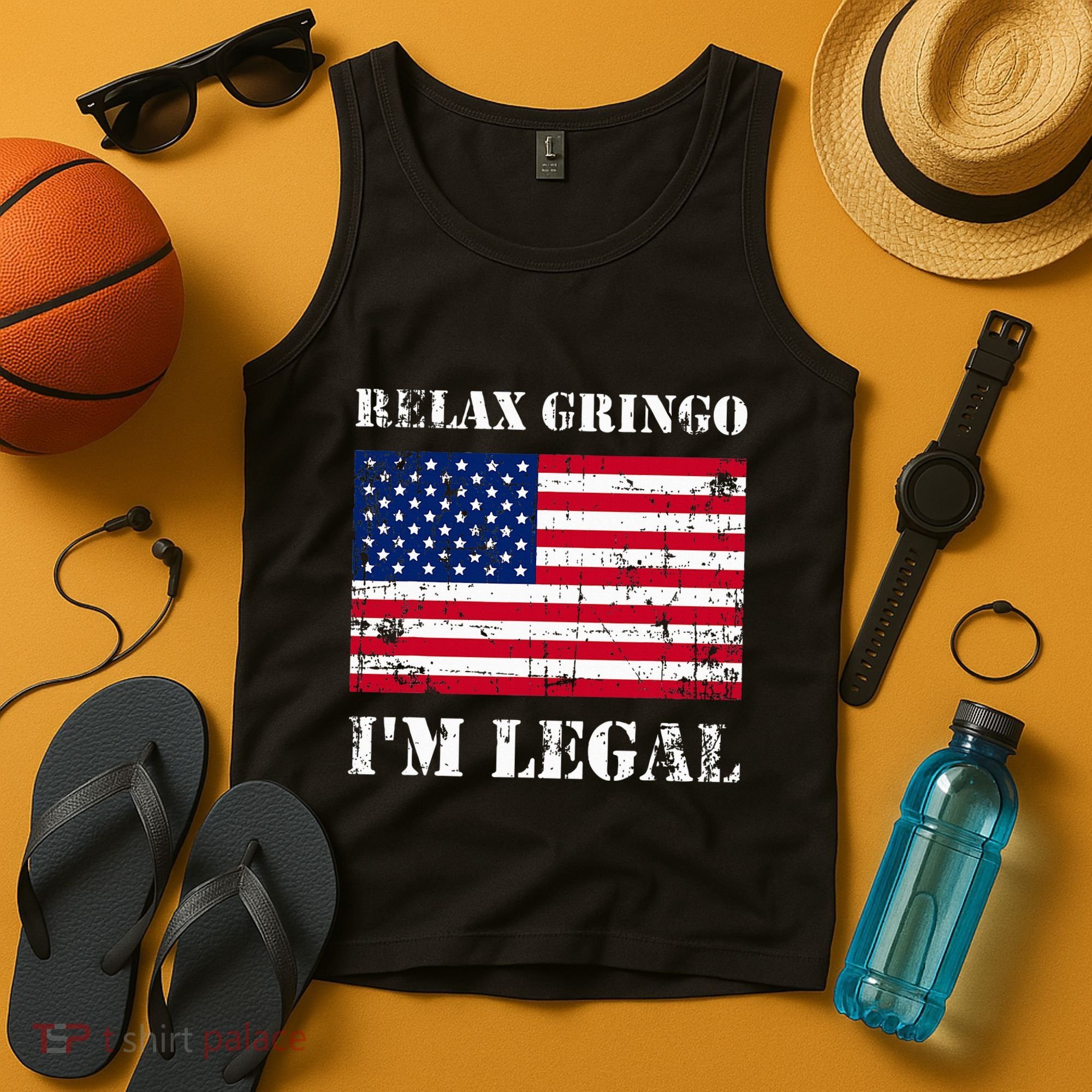 Relax Gringo Im Legal New Citizen Immigration Gift Tank Top