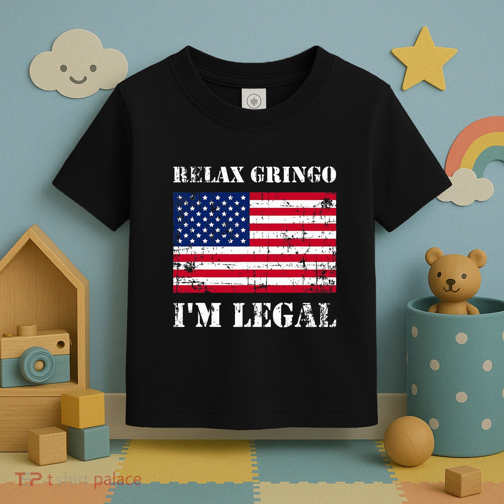 Relax Gringo Im Legal New Citizen Immigration Gift Toddler T-Shirt