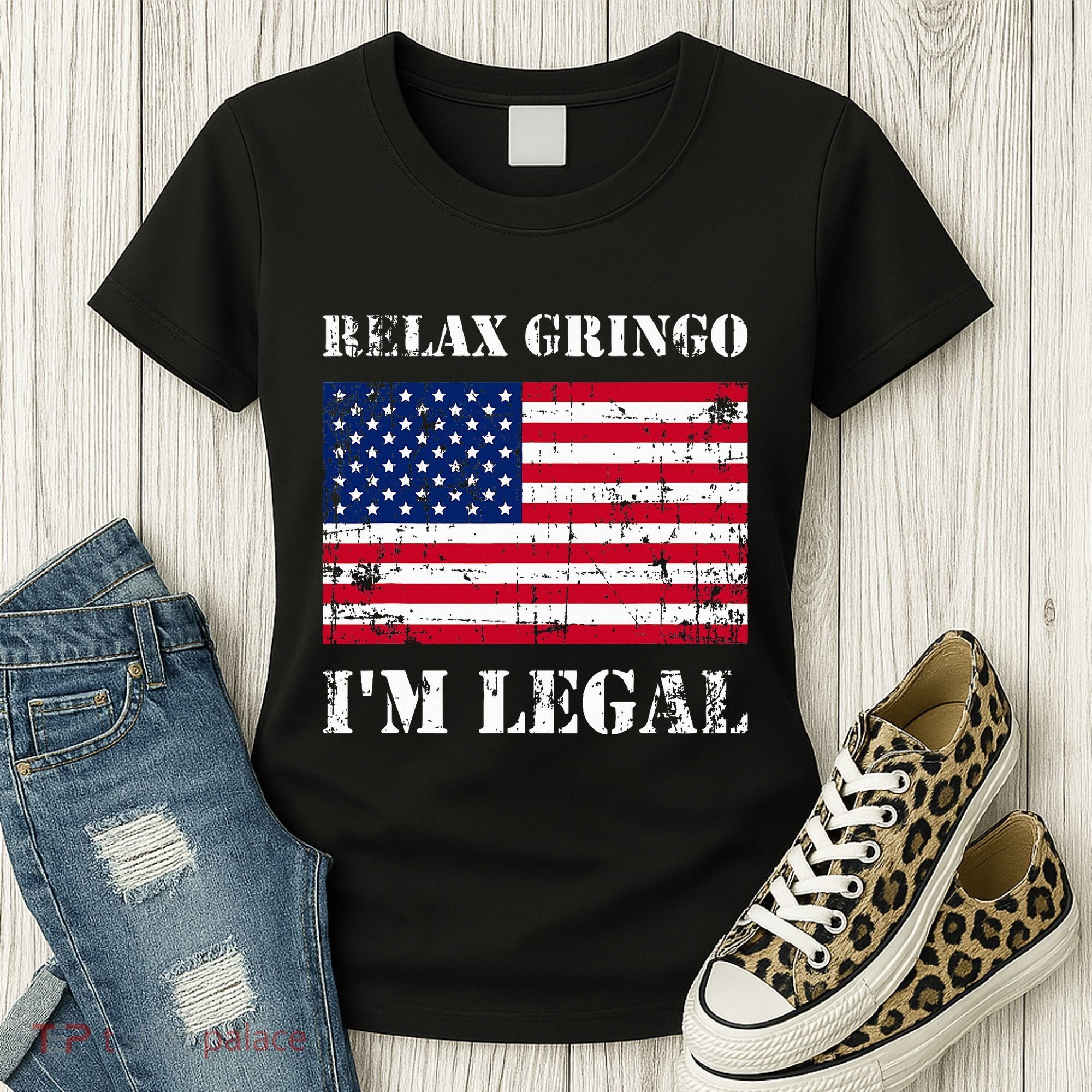 Relax Gringo Im Legal New Citizen Immigration Gift Women's T-Shirt