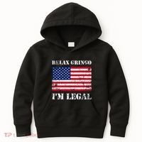 Relax Gringo Im Legal New Citizen Immigration Gift Kids Hoodie thumb 0