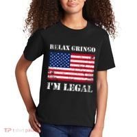 Relax Gringo Im Legal New Citizen Immigration Gift Kids T-Shirt thumb 2