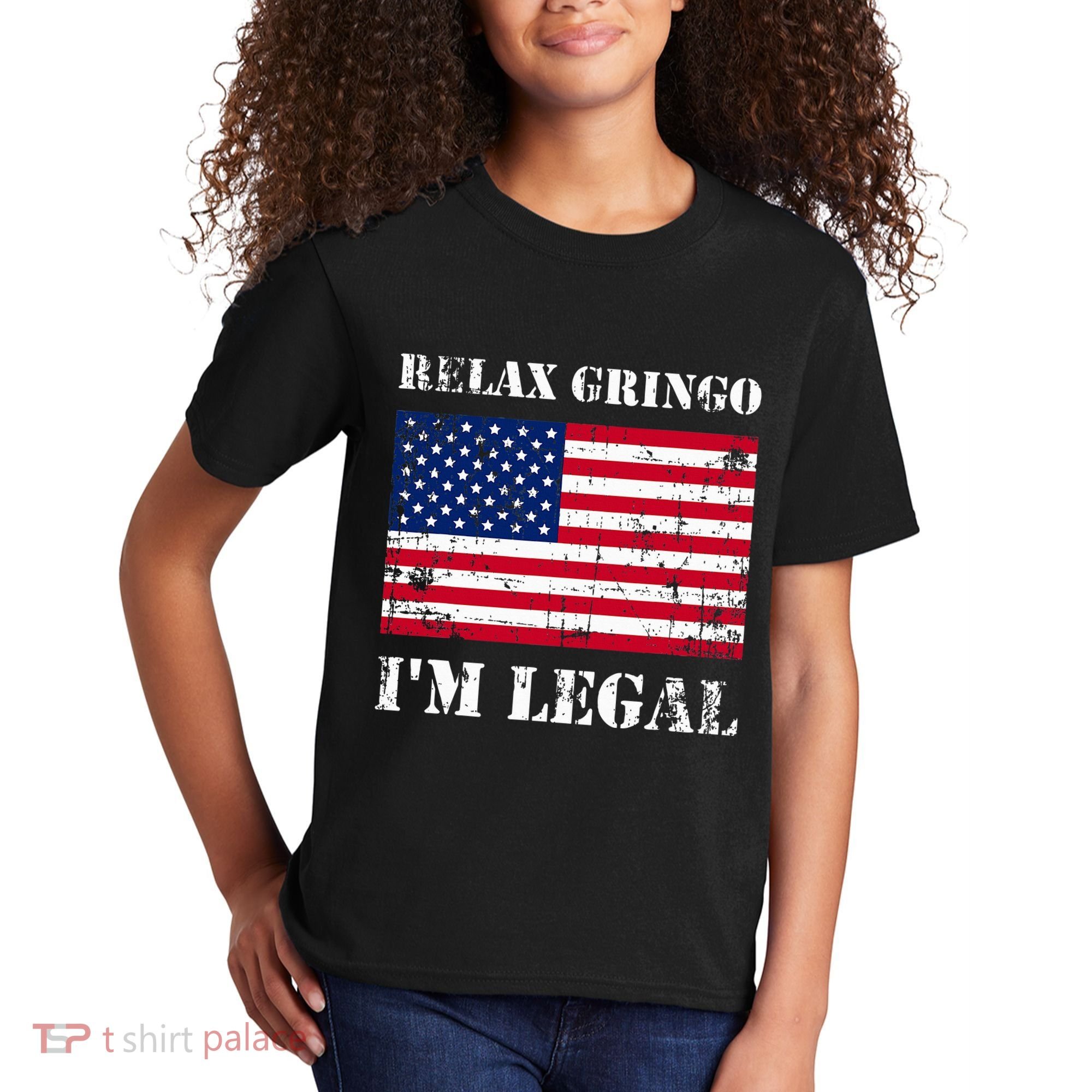 Relax Gringo Im Legal New Citizen Immigration Gift Kids T-Shirt