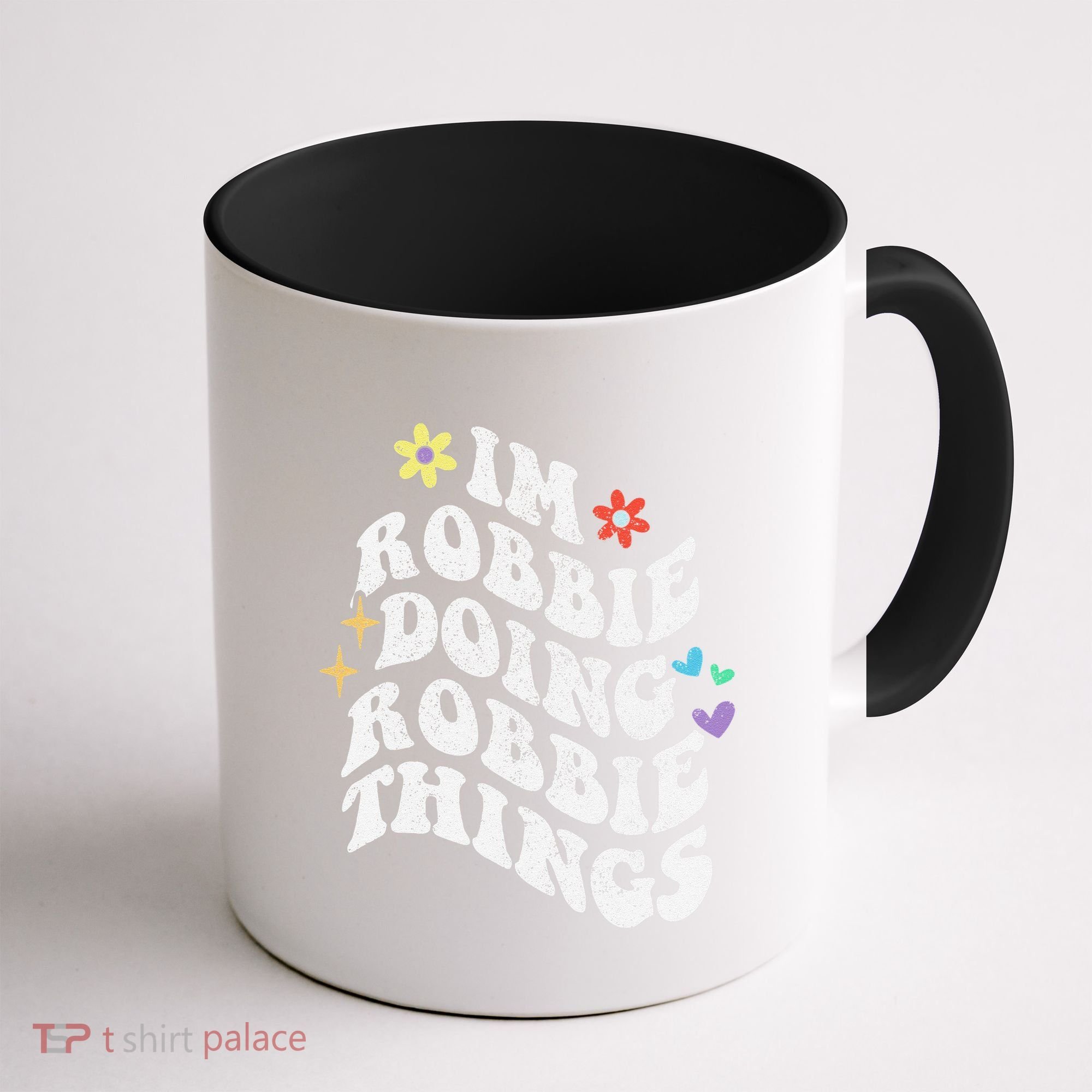 Retro Groovy Im Robbie Doing Robbie Things Funny MotherS Coffee Mug