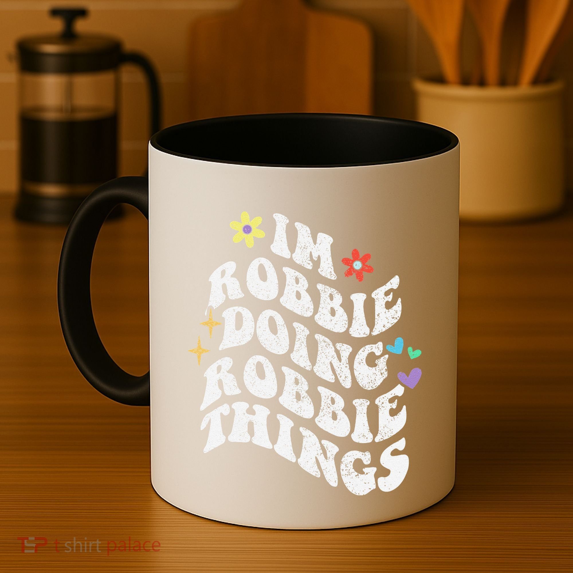 Retro Groovy Im Robbie Doing Robbie Things Funny MotherS Coffee Mug