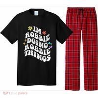 Retro Groovy Im Robbie Doing Robbie Things Funny MotherS Pajama Set thumb 0