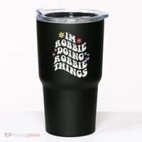 Retro Groovy Im Robbie Doing Robbie Things Funny MotherS Tumbler thumb 0