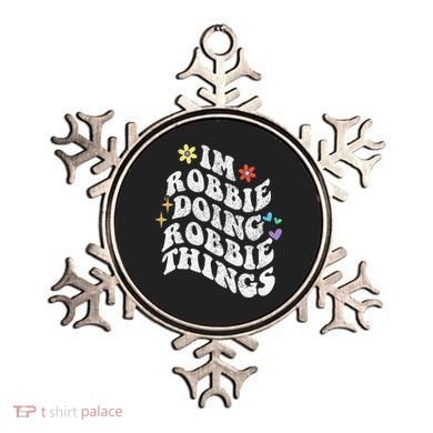 Retro Groovy Im Robbie Doing Robbie Things Funny MotherS Ornament