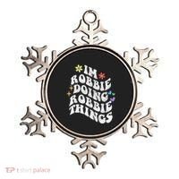 Retro Groovy Im Robbie Doing Robbie Things Funny MotherS Ornament thumb 0
