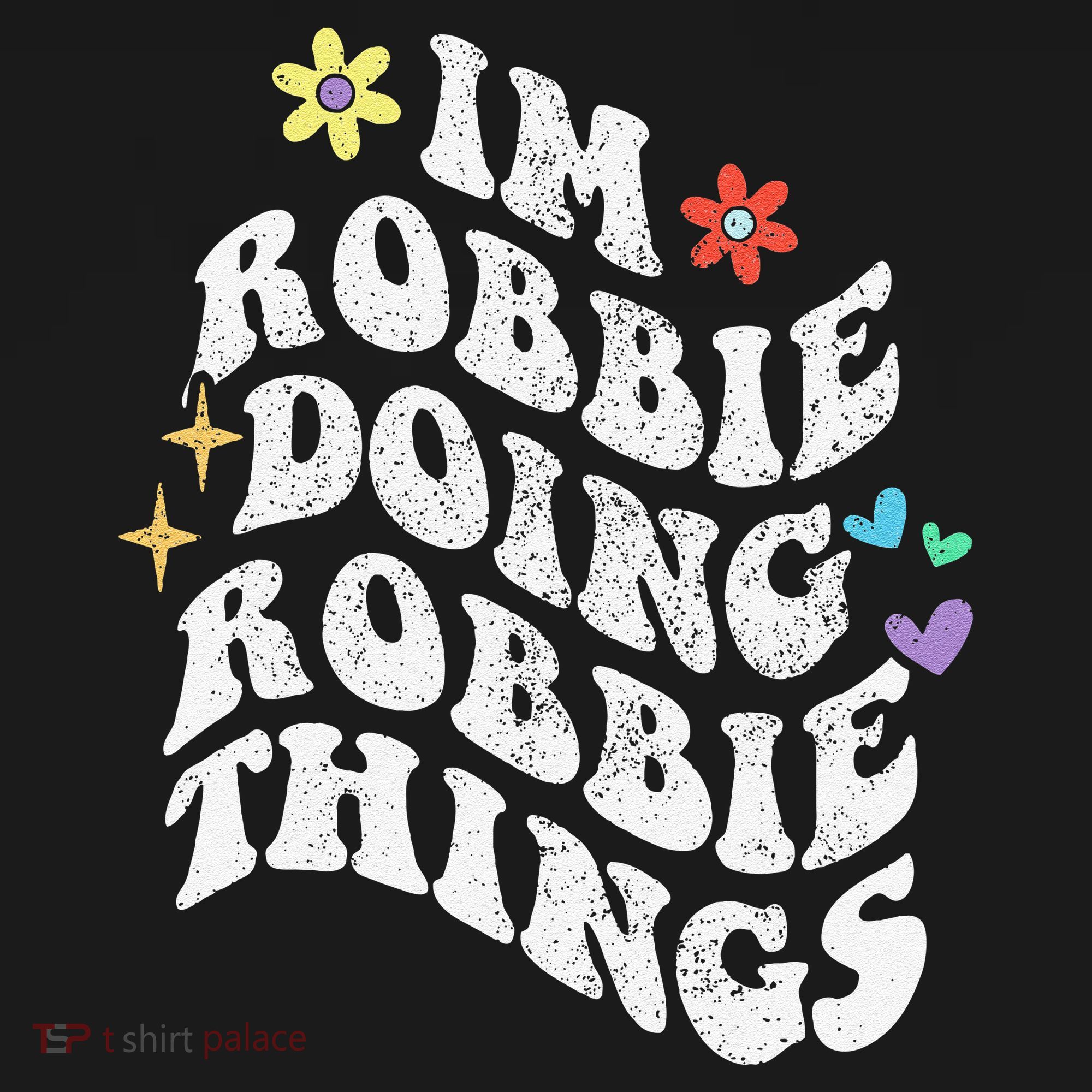 Retro Groovy Im Robbie Doing Robbie Things Funny MotherS Women's Tank Top