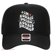 Retro Groovy Im Robbie Doing Robbie Things Funny MotherS Hat thumb 0