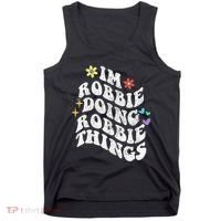 Retro Groovy Im Robbie Doing Robbie Things Funny MotherS Tank Top thumb 0
