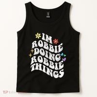 Retro Groovy Im Robbie Doing Robbie Things Funny MotherS Tank Top thumb 2