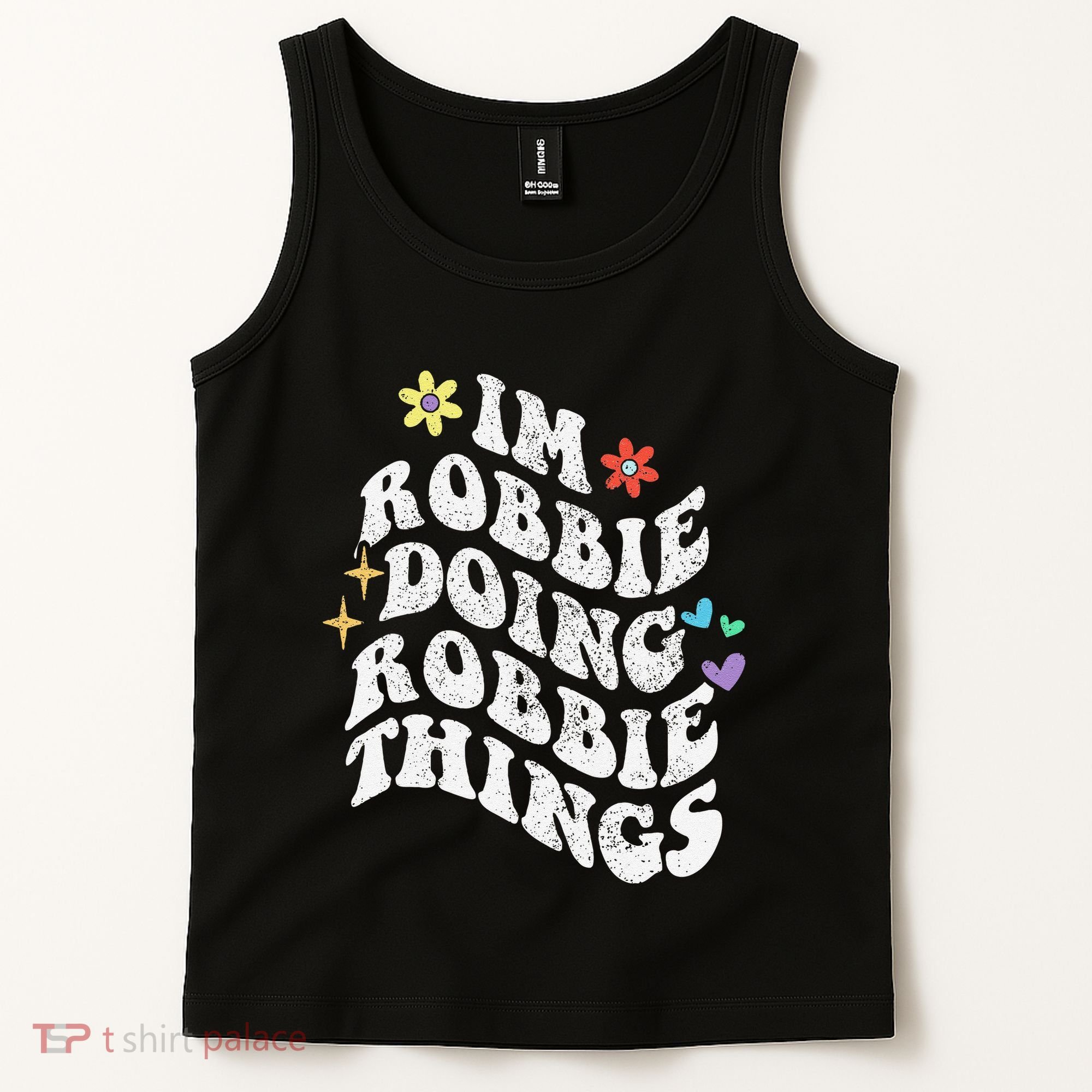 Retro Groovy Im Robbie Doing Robbie Things Funny MotherS Tank Top
