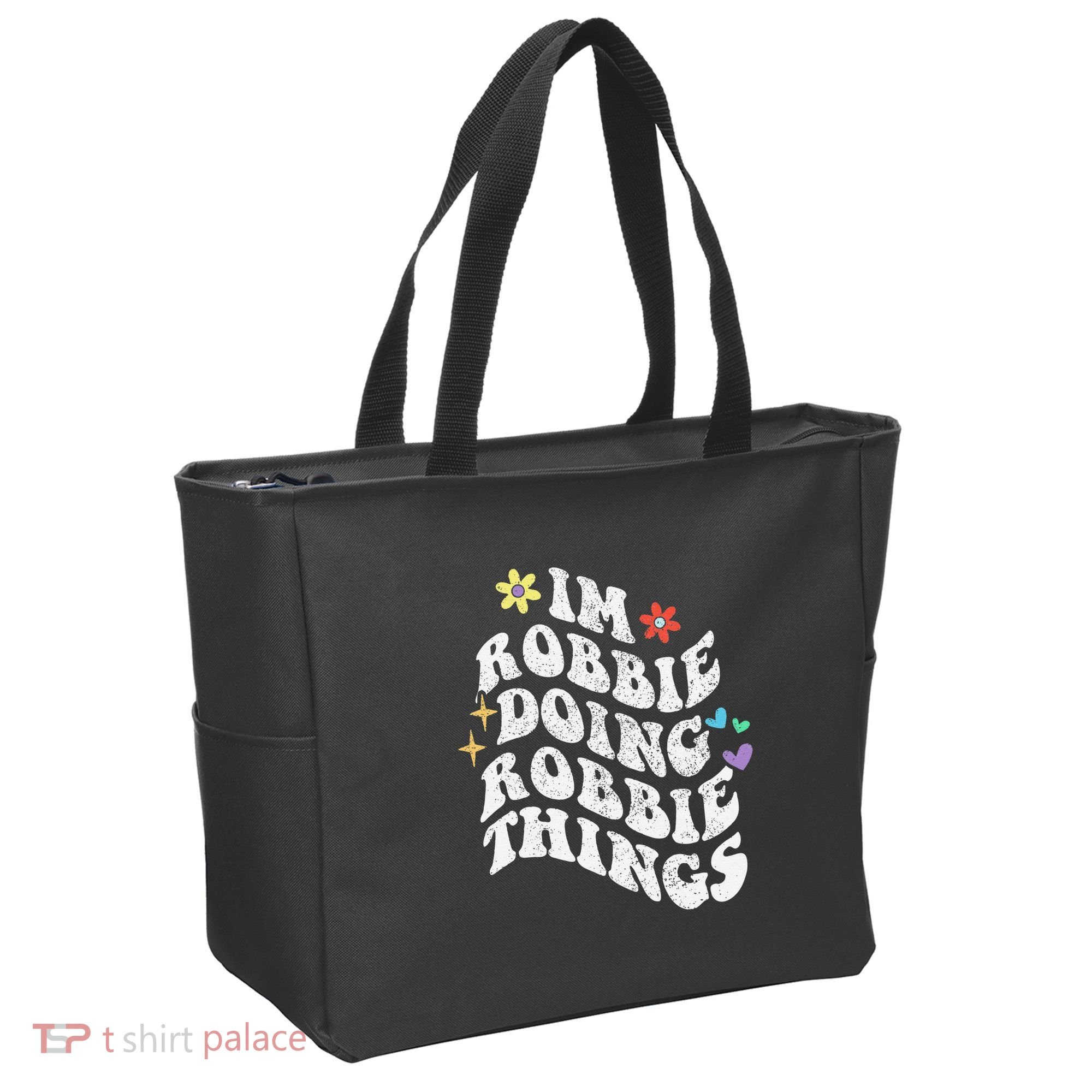 Retro Groovy Im Robbie Doing Robbie Things Funny MotherS Tote Bag