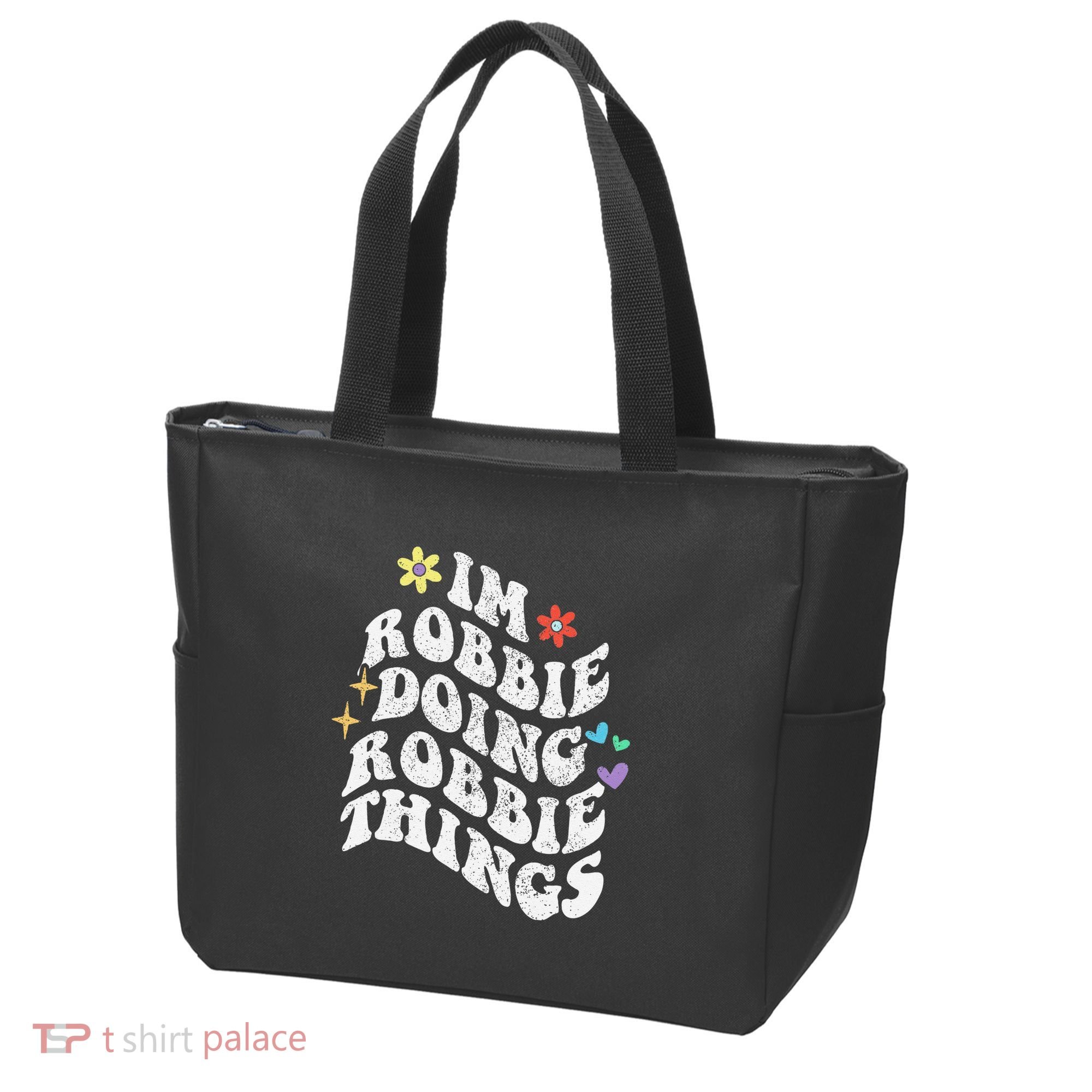 Retro Groovy Im Robbie Doing Robbie Things Funny MotherS Tote Bag
