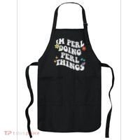 Retro Groovy Im Perl Doing Perl Things Funny MotherS Day Apron thumb 0