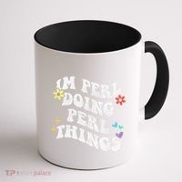 Retro Groovy Im Perl Doing Perl Things Funny MotherS Day Coffee Mug thumb 1