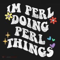 Retro Groovy Im Perl Doing Perl Things Funny MotherS Day Women's Hoodie thumb 2