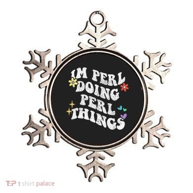 Retro Groovy Im Perl Doing Perl Things Funny MotherS Day Ornament