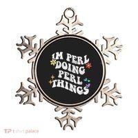 Retro Groovy Im Perl Doing Perl Things Funny MotherS Day Ornament thumb 0