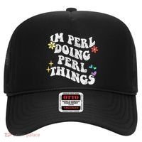 Retro Groovy Im Perl Doing Perl Things Funny MotherS Day Hat thumb 0