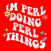Retro Groovy Im Perl Doing Perl Things Funny MotherS Day Santa Hat thumb 1