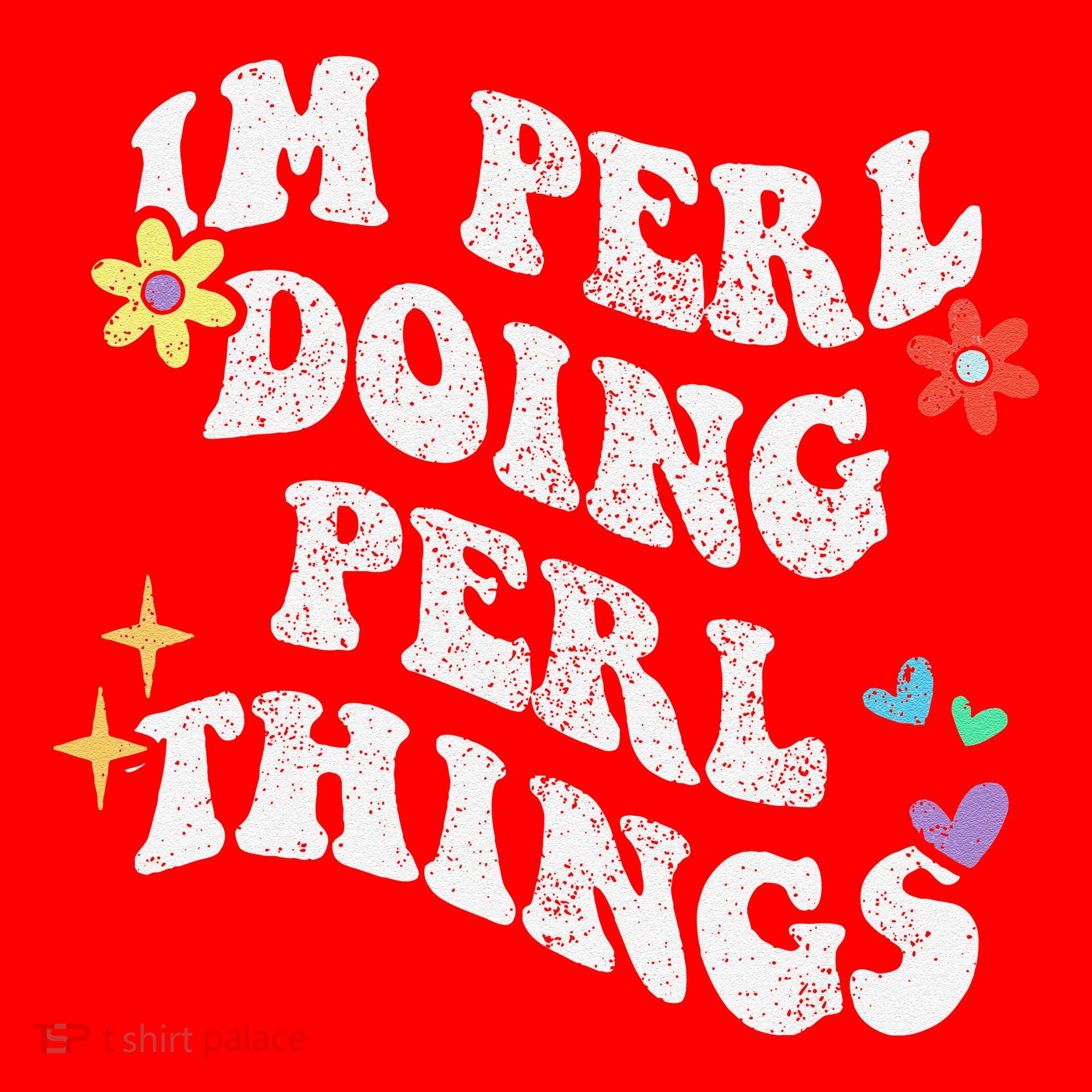 Retro Groovy Im Perl Doing Perl Things Funny MotherS Day Santa Hat