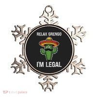 Relax Gringo Im Legal Funny Cinco De Mayo Mexican Immigrant Ornament thumb 0