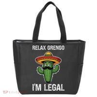 Relax Gringo Im Legal Funny Cinco De Mayo Mexican Immigrant Tote Bag thumb 0