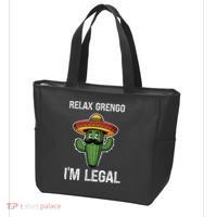 Relax Gringo Im Legal Funny Cinco De Mayo Mexican Immigrant Tote Bag thumb 3