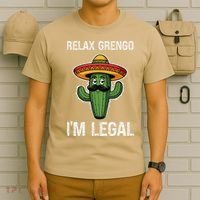 Relax Gringo Im Legal Funny Cinco De Mayo Mexican Immigrant T-Shirt thumb 6