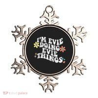 Retro Groovy Im Evie Doing Evie Things Funny Mother's Day Ornament thumb 0