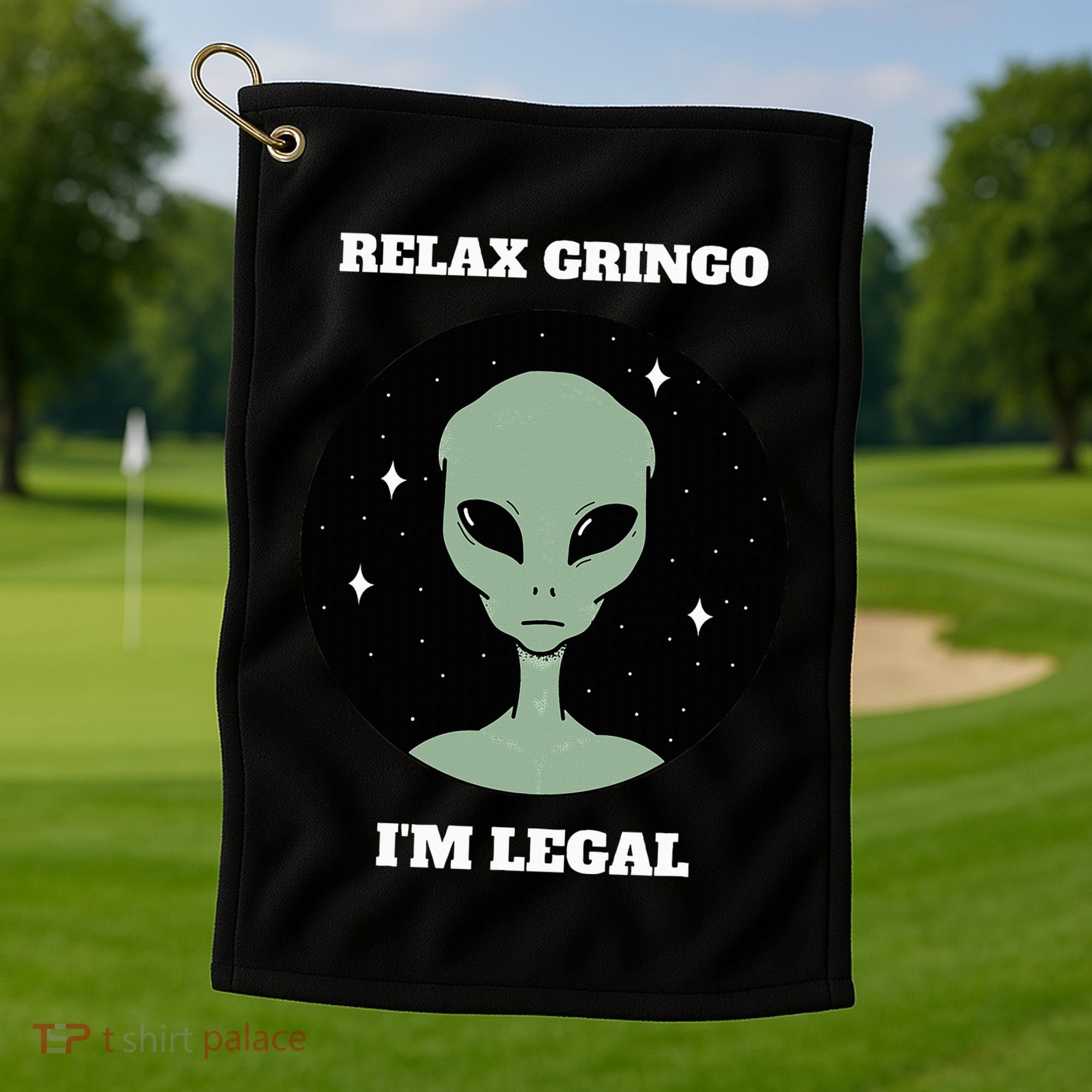Relax Gringo IM Legal Golf Towel