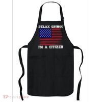 Relax Gringo IM A Usa Citizen Funny Apron thumb 0