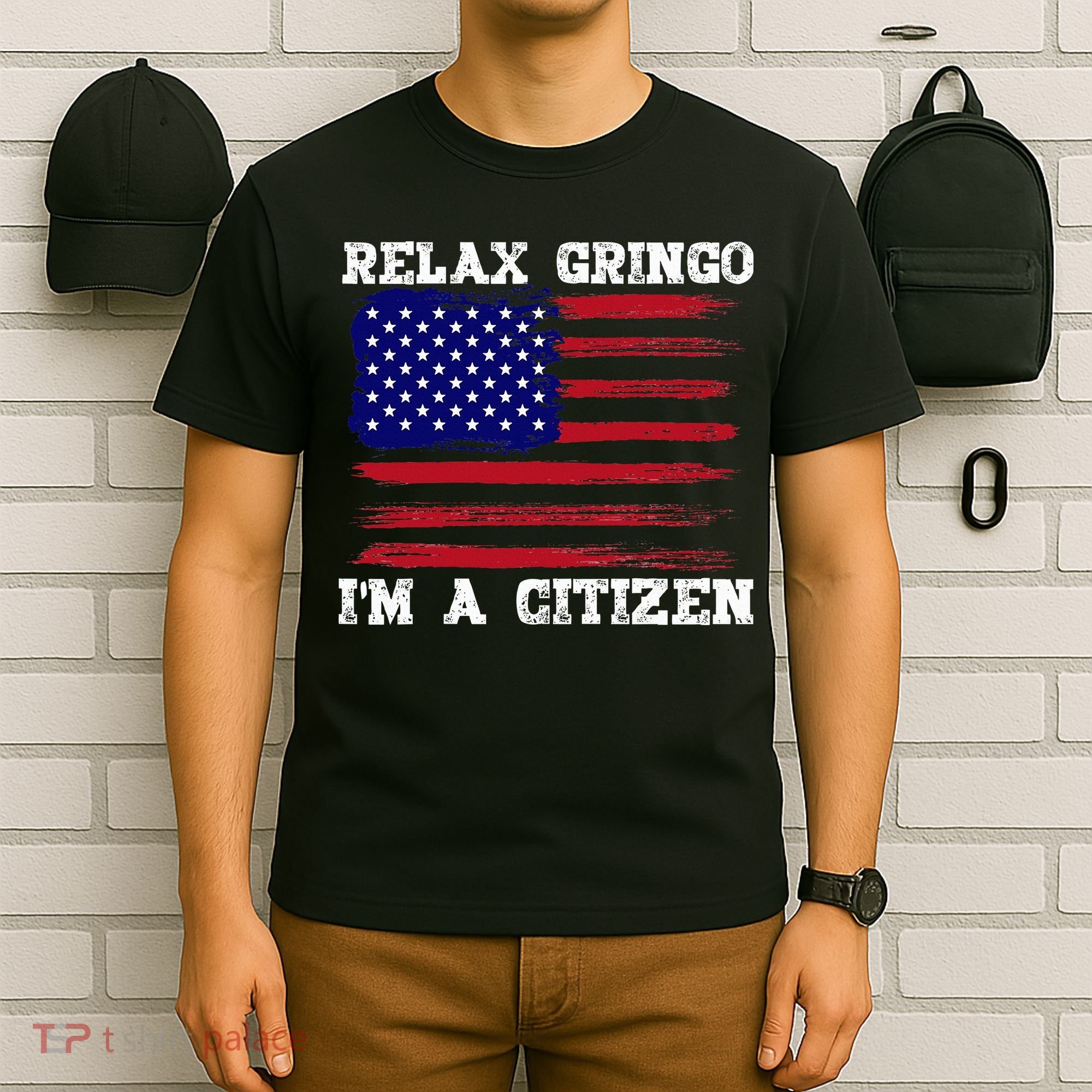 Relax Gringo IM A Usa Citizen Funny T-Shirt