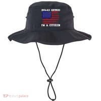 Relax Gringo IM A Usa Citizen Funny Bucket Hat thumb 0