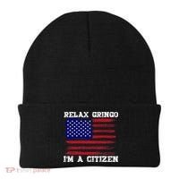 Relax Gringo IM A Usa Citizen Funny Beanie thumb 0