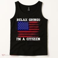 Relax Gringo IM A Usa Citizen Funny Tank Top thumb 2