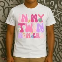 Retro Groovy In My Twin Mom Era Happy Mothers Day T-Shirt thumb 3