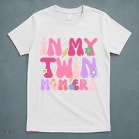 Retro Groovy In My Twin Mom Era Happy Mothers Day T-Shirt thumb 5