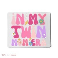Retro Groovy In My Twin Mom Era Happy Mothers Day Mousepad thumb 0