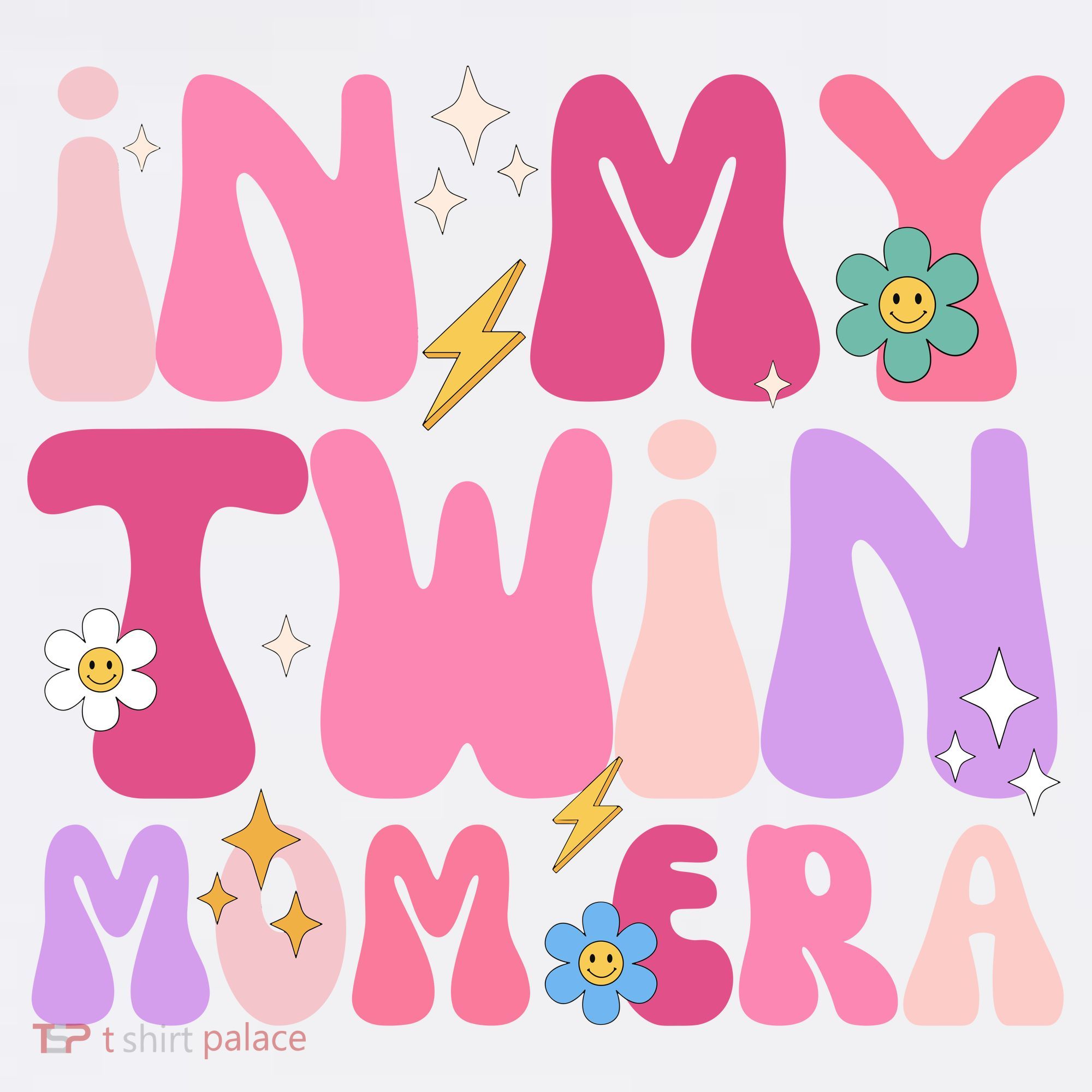 Retro Groovy In My Twin Mom Era Happy Mothers Day Mousepad