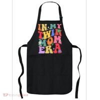 Retro Groovy In My Twin Mom Era Happy Mothers Day Apron thumb 0