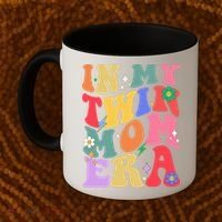 Retro Groovy In My Twin Mom Era Happy Mothers Day Coffee Mug thumb 2