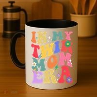 Retro Groovy In My Twin Mom Era Happy Mothers Day Coffee Mug thumb 4