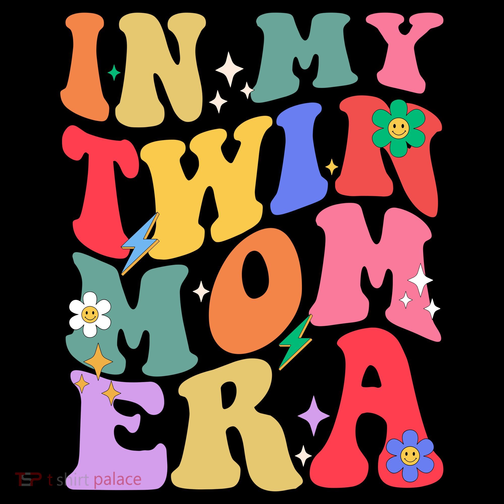 Retro Groovy In My Twin Mom Era Happy Mothers Day Coffee Mug