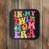 Retro Groovy In My Twin Mom Era Happy Mothers Day Coaster thumb 0