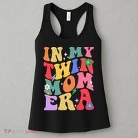 Retro Groovy In My Twin Mom Era Happy Mothers Day Women's Tank Top thumb 3