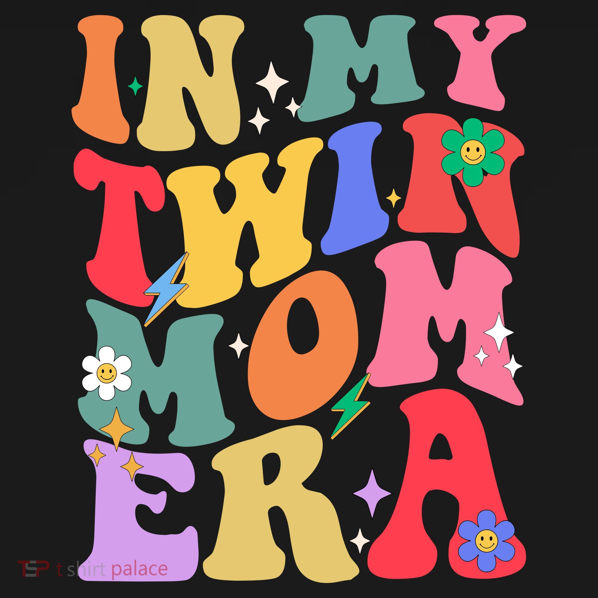 Retro Groovy In My Twin Mom Era Happy Mothers Day Women's Tank Top